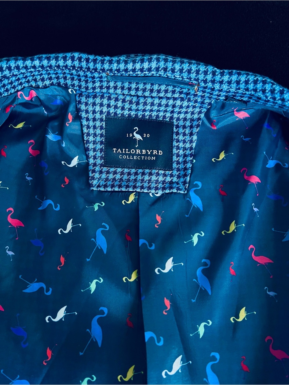 TailorByrd Blue Houndstooth Sport Coat - Picture 3 of 11